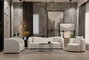 Atelier Del Sofa Asos Cream - Sofá de 2 plazas